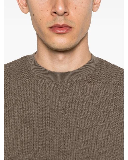 Emporio Armani Brown Short-Sleeve T-Shirt for men