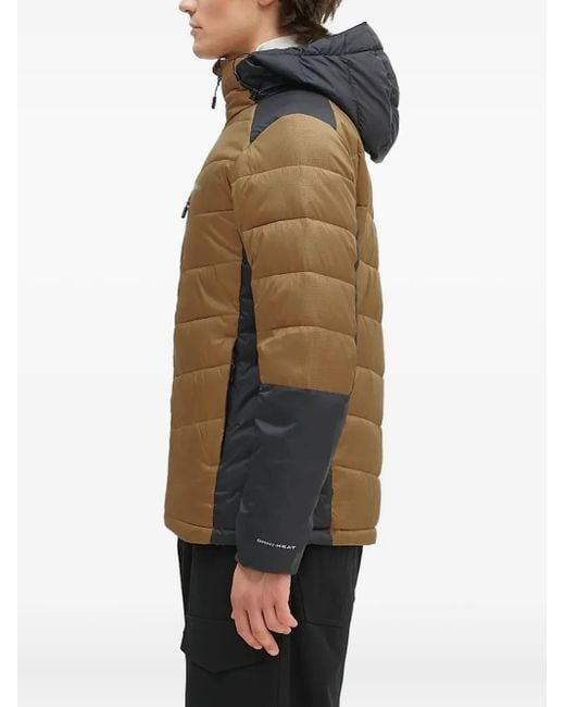Columbia Brown Labyrinth Loop Quilted Hooded Jacket for men