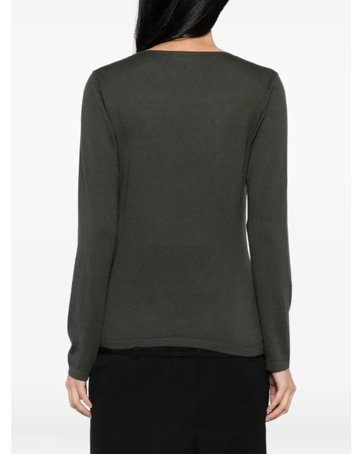 N.Peal Cashmere Green Imogen Top