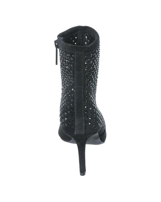 Kurt Geiger Black Kensington Crystal-Embellished Ankle Boots