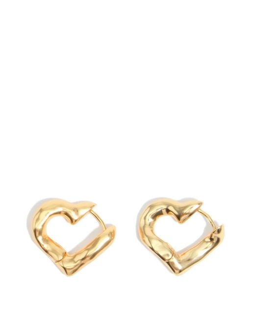 Bimba Y Lola Metallic Boucles D'Oreilles Cœur