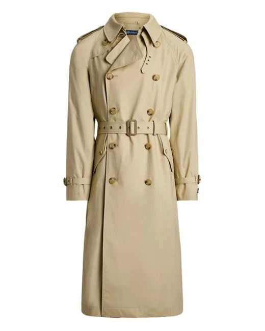 Polo Ralph Lauren Natural Double-Breasted Trench Coat for men
