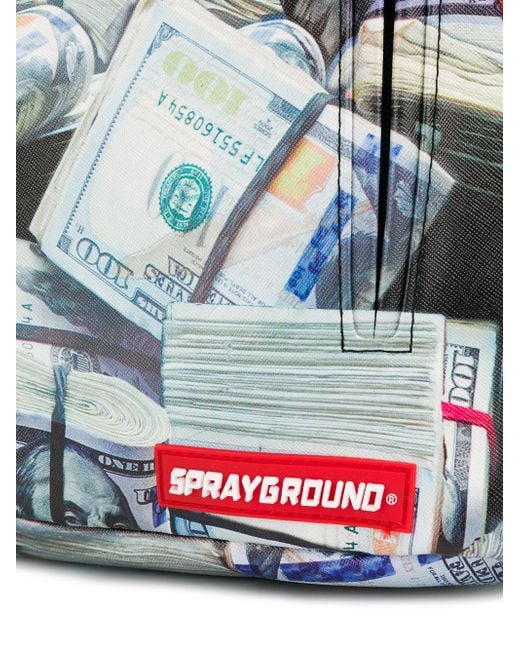 Sprayground Money Print Backpack in Black for Men | Lyst