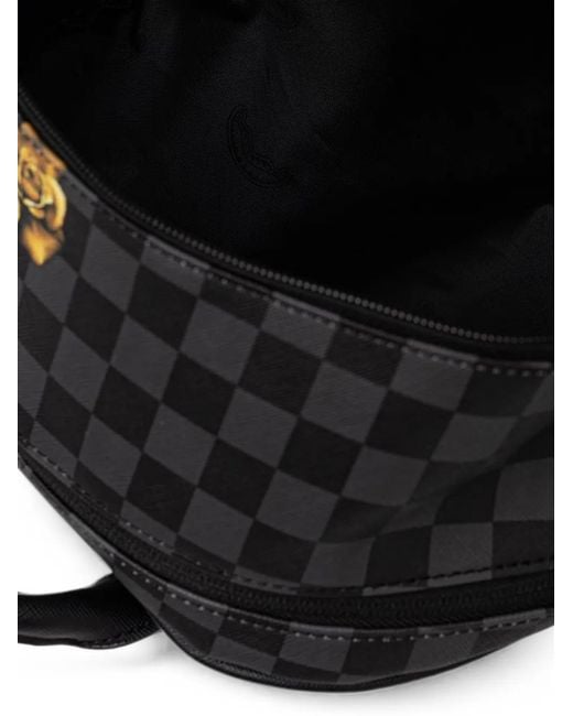 Sprayground Blue Check-Print Backpack