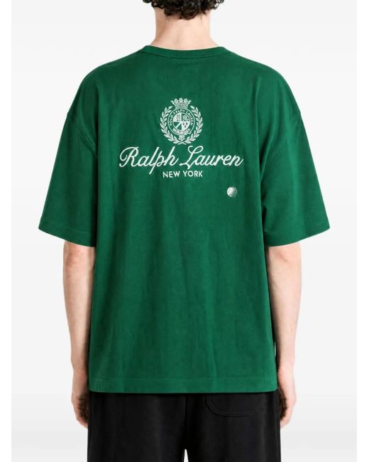 Polo Ralph Lauren Green Logo-Print T-Shirt for men