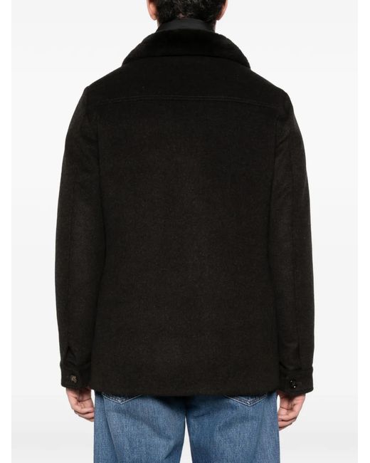 Moorer Black Layered Jacket for men