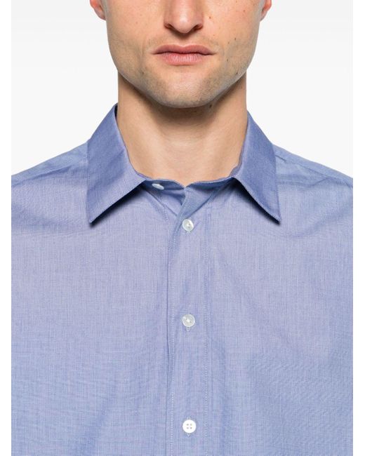 The Row Blue Miller Long-sleeve Shirt - Men's - Cotton for men