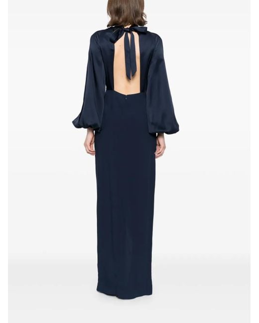 ‎Taller Marmo Blue Kleid Aus Krepp