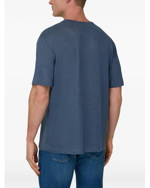 T-Shirt À Manches Mi-Longues Boggi pour homme en coloris Blue