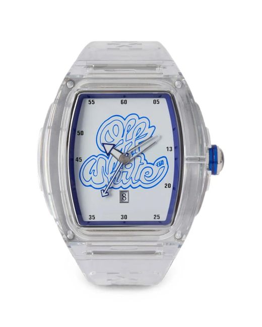 Off-White c/o Virgil Abloh Blue Beat Tonneau 51,5Mm Watch for men