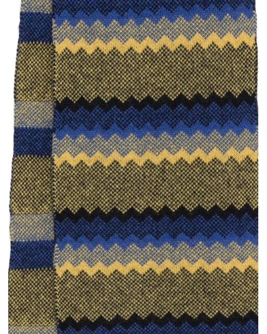 Manuel Ritz Green Wool-Blend Scarf for men