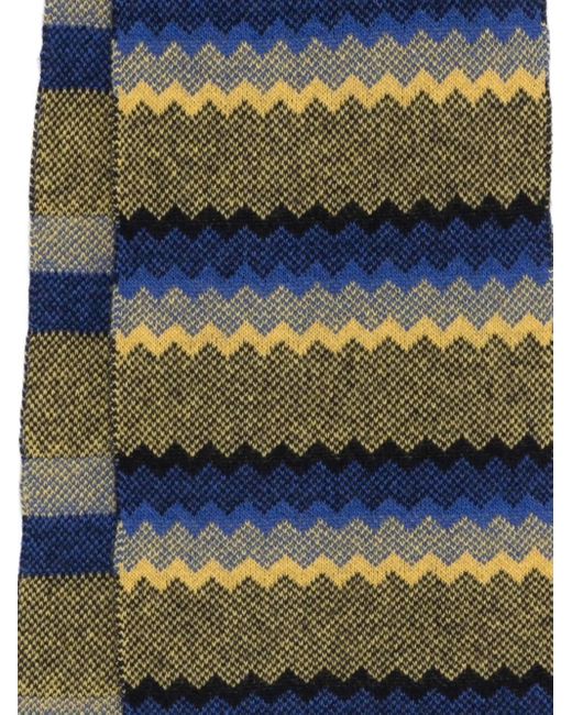 Manuel Ritz Green Wool-Blend Scarf for men