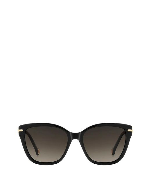 Carolina Herrera Black Cat-Eye-Frame Sunglasses