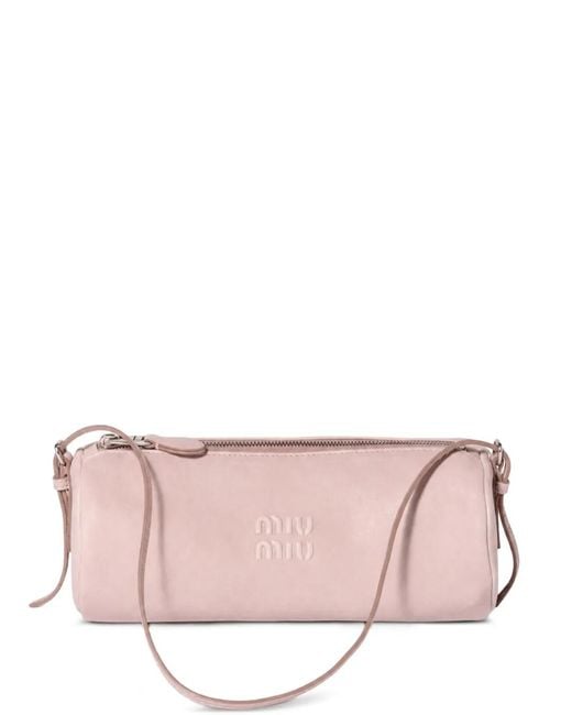 Miu Miu Pink Nappa Leather Pouch