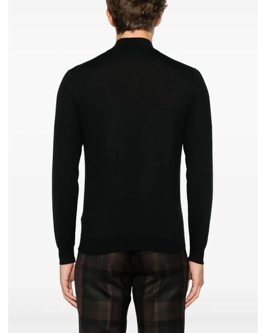 Fedeli Black Favonio Sweater for men