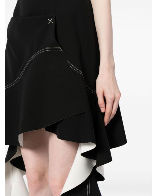 Jonathan Simkhai Black Asymmetric Sleeveless Dress