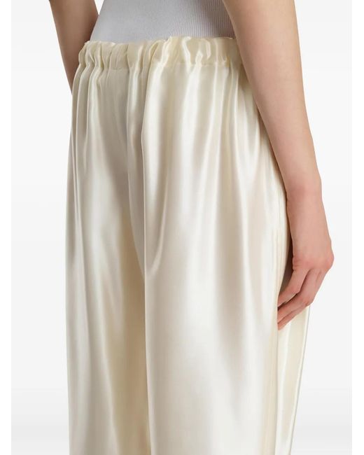Khaite White Rohen Trousers