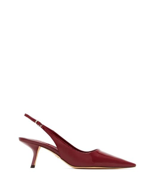 Sam Edelman Red Patent-Finish Slingback Pumps