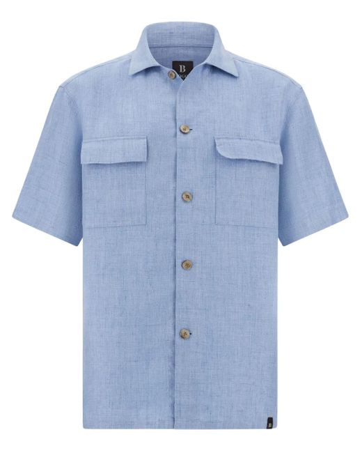 メンズ Boggi Camp オーバーシャツ Blue