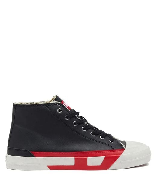 DIESEL Black S-D-Verse Mid Ii Sneakers for men