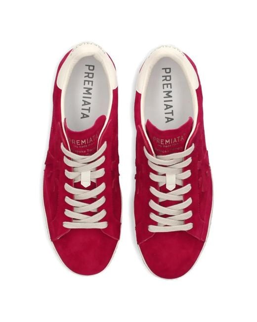 Premiata Steven 8047 Sneakers in Red for Men | Lyst