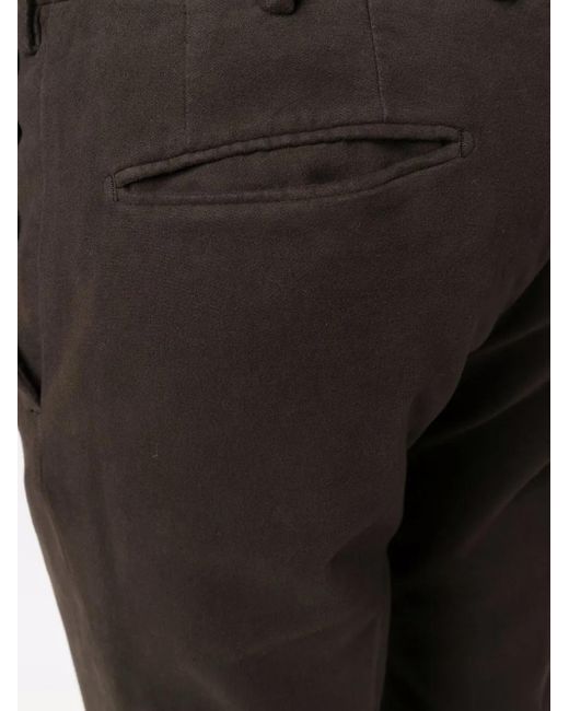 Incotex Black Slim-Cut Chinos for men