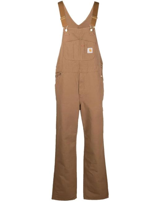 Carhartt Natural Logo-Patch Straight-Leg Dungarees for men
