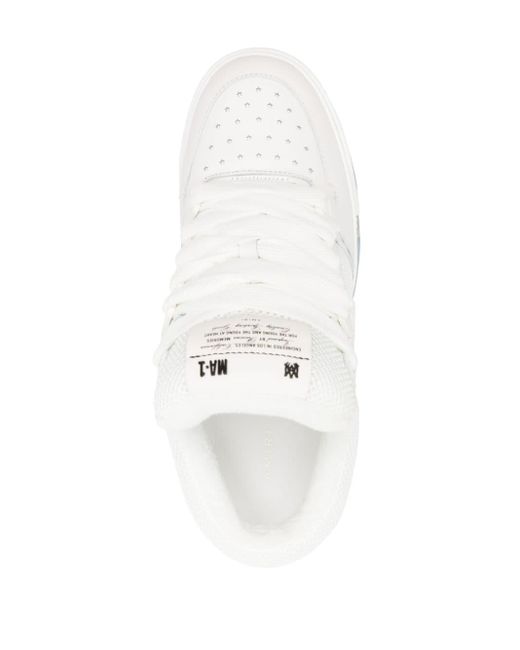 Sneakers Ma-1 in pelle e mesh di Amiri in White da Uomo