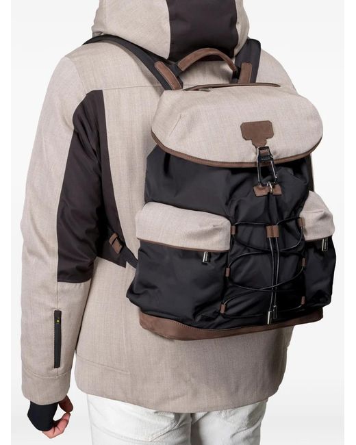 Moorer Black Ortles Pocket Backpack for men