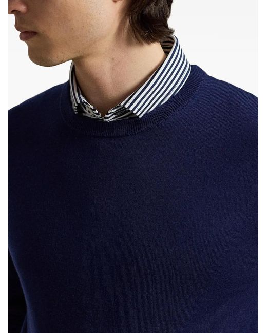 Ralph Lauren Blue Wool Sweater for men