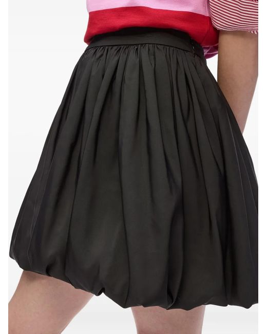 Karl Lagerfeld Black Mini Plated Skirt