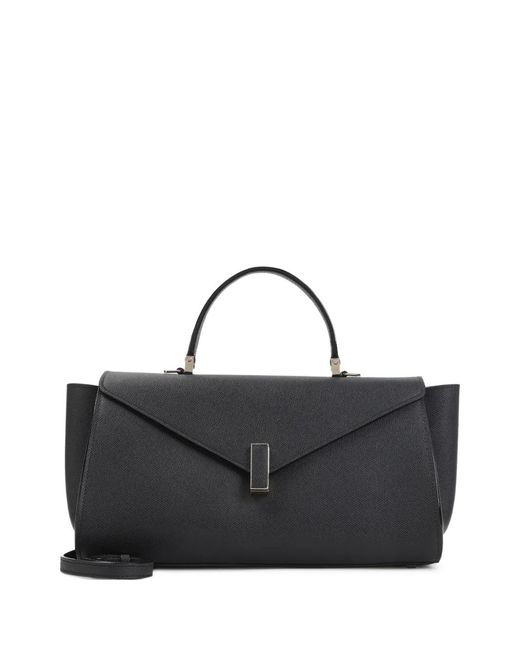 Valextra Black Medium Iside Tote Bag