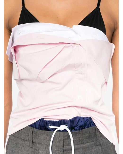 Haut En Popeline Miu Miu en coloris Pink