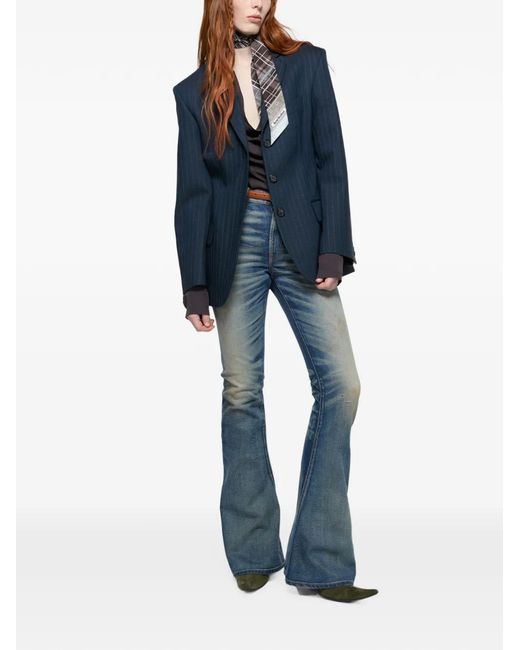 Acne Blue Fitted Jeans