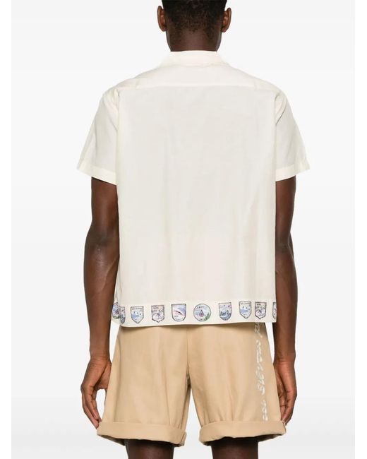 Bode White Ski Season Shirt for men