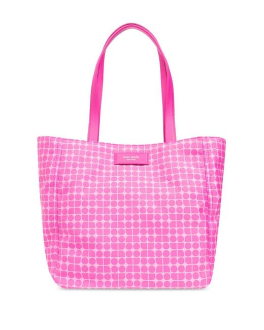 Kate Spade Pink Large Noel Tote Bag