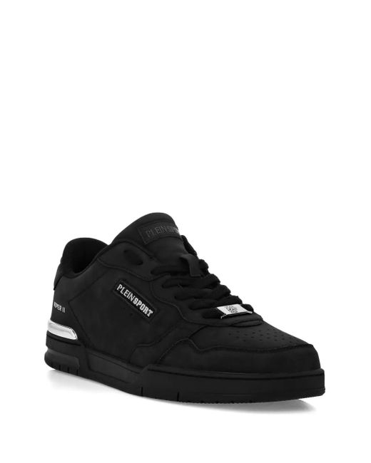 Philipp Plein Black Suede Sneakers
