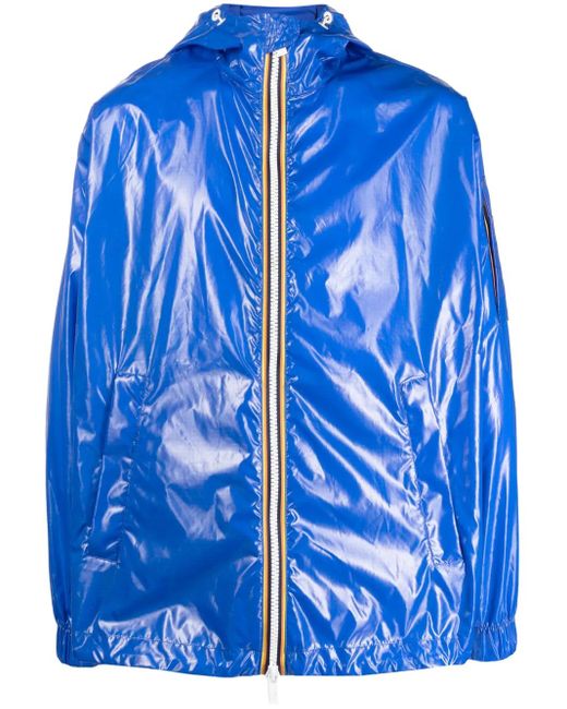K-Way Blue Claudel Light Glass Jacket