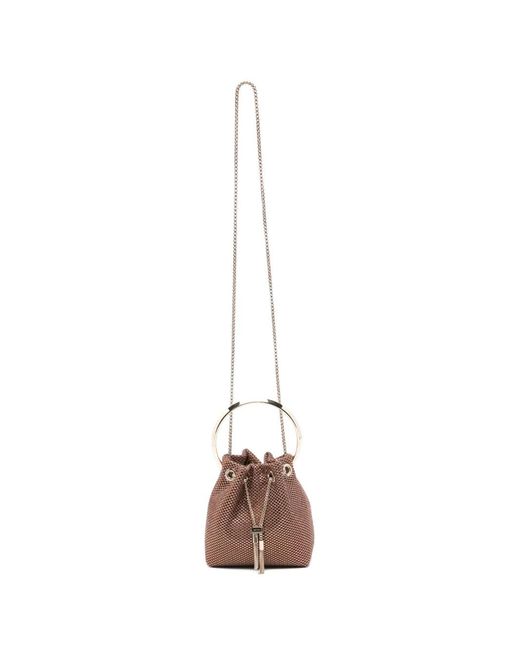 Jimmy Choo White Bon Bon Cross Body Bag