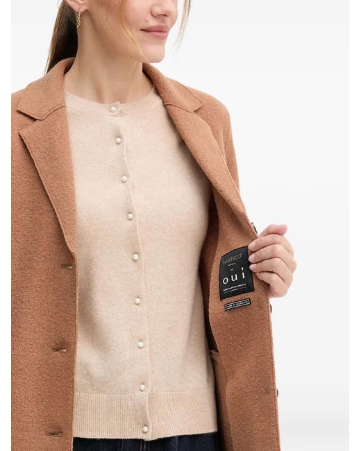 Ouí Brown Single-Breasted Coat
