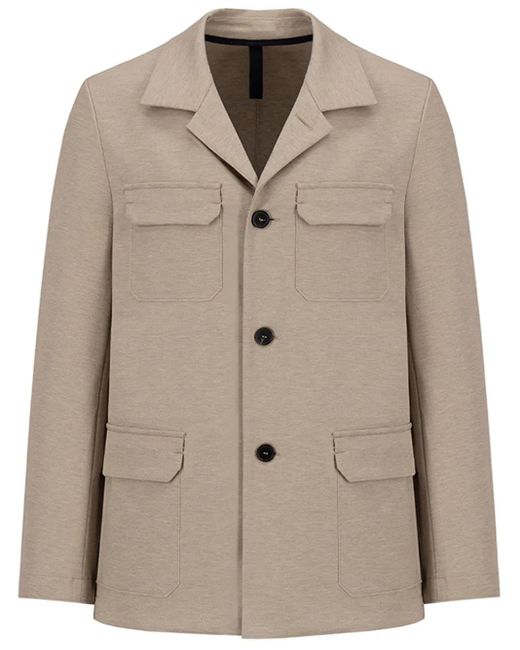 Blazer con bolsillos de parche Harris Wharf London de hombre de color Natural