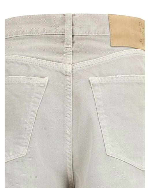 Haikure Gray Logo-Patch Jeans for men