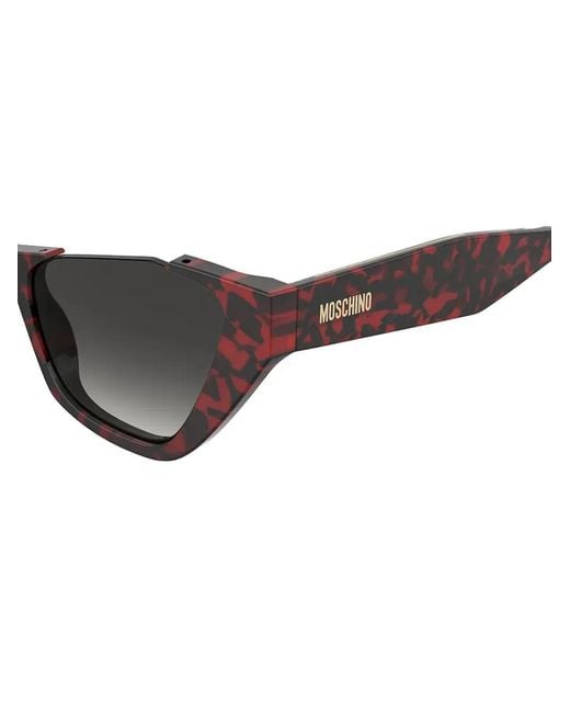 Moschino Gray Cat-Eye Sunglasses