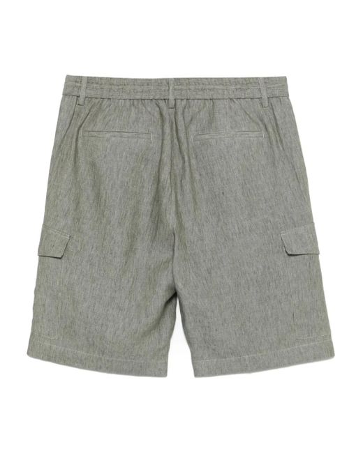 Peserico Gray Drawstring Shorts for men