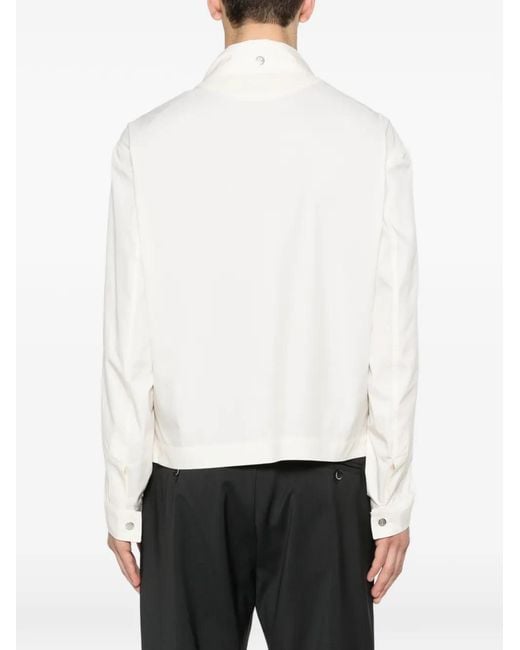 Brunello Cucinelli White Water-Resistant Blouson Jacket for men