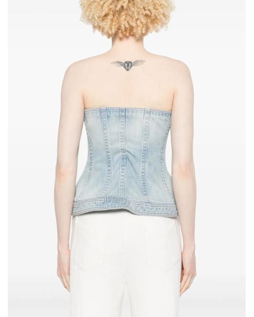 Balmain Blue Top Aus Denim