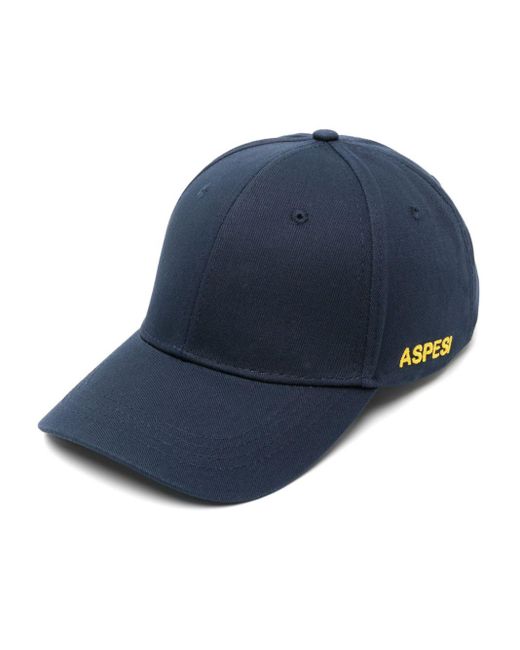 Aspesi Blue Curved-peak Cotton Baseball Cap for men