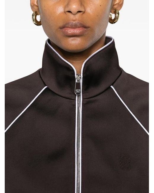 Sandro Black Piped Cropped Jacket
