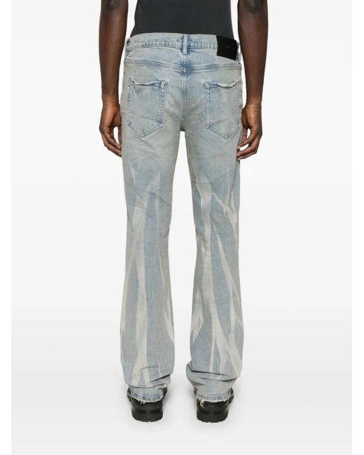 Purple Brand Blue Flared Jeans for men