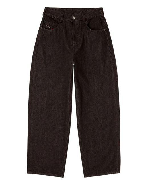 DIESEL Black "1997 D-Enim-M" Wide Leg Jeans Clothing